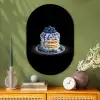 Pannenkoeken - Blauwe Bessen - Bord Wandcirkel Ovaal Glas middel -sfeer2