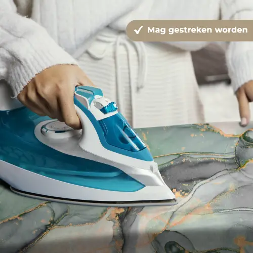Goud - Marmer - Groen - luxe - Glitter - Marmerlook Wandkleed katoen klein -sfeer9