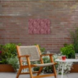 Bladeren - Patroon - Paars Tuinposter op houten frame 2 cm dik klein 845 -sfeer3