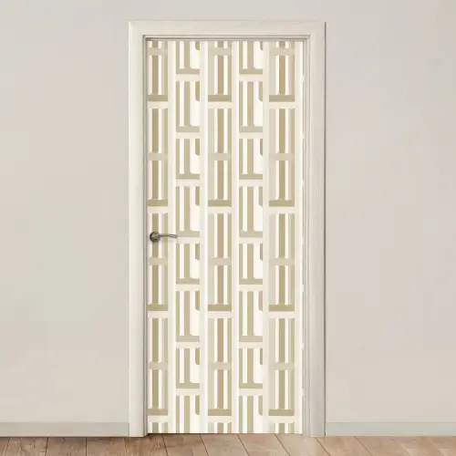 Modern - Geometrisch - Beige deurposter klein 289 -3d_beige
