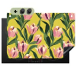 Tulpen - Botanisch - Geel Inductie beschemer met haakjes klein 777 -3d