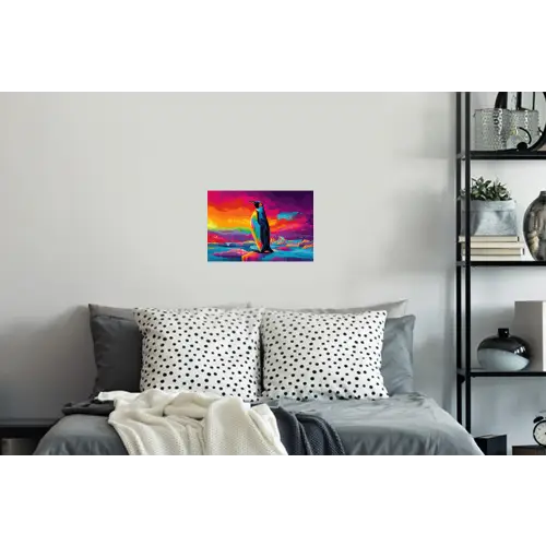 Ijsschots - Pinguïn - Abstract - Lucht Muursticker klein -slaapkamer