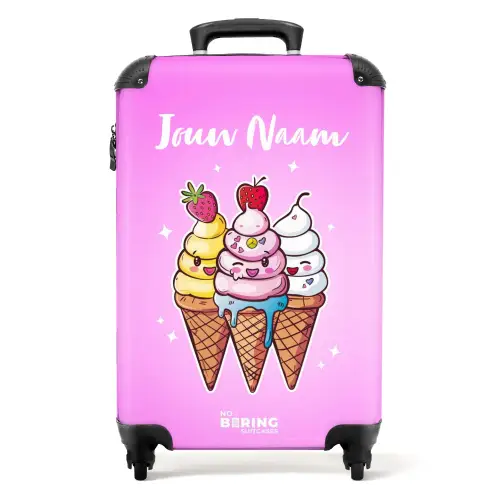 Smeltende swirls NBS - Handbagage koffer - Kinderen Unisex middel -productfoto_recht