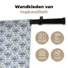 Frans - Citroen - Royaal - Blauw - Geel Wandkleed katoen klein 269 -sfeer2