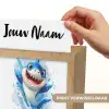 Haai - Water - Blauw Light Box met kabel (Kinderlampje) klein -USP_websiteprintNL