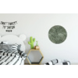 Bladeren - Textuur - Groen Wandcirkel aluminium klein 190 -kinderkamer