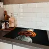 Bruin - Kok - Hondje Inductie beschermer vinyl 3mm klein -sfeer3
