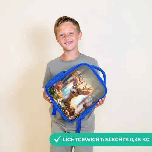 Bo bloemengewei Kinderrugzak - Blauw middel -sfeer1_NL