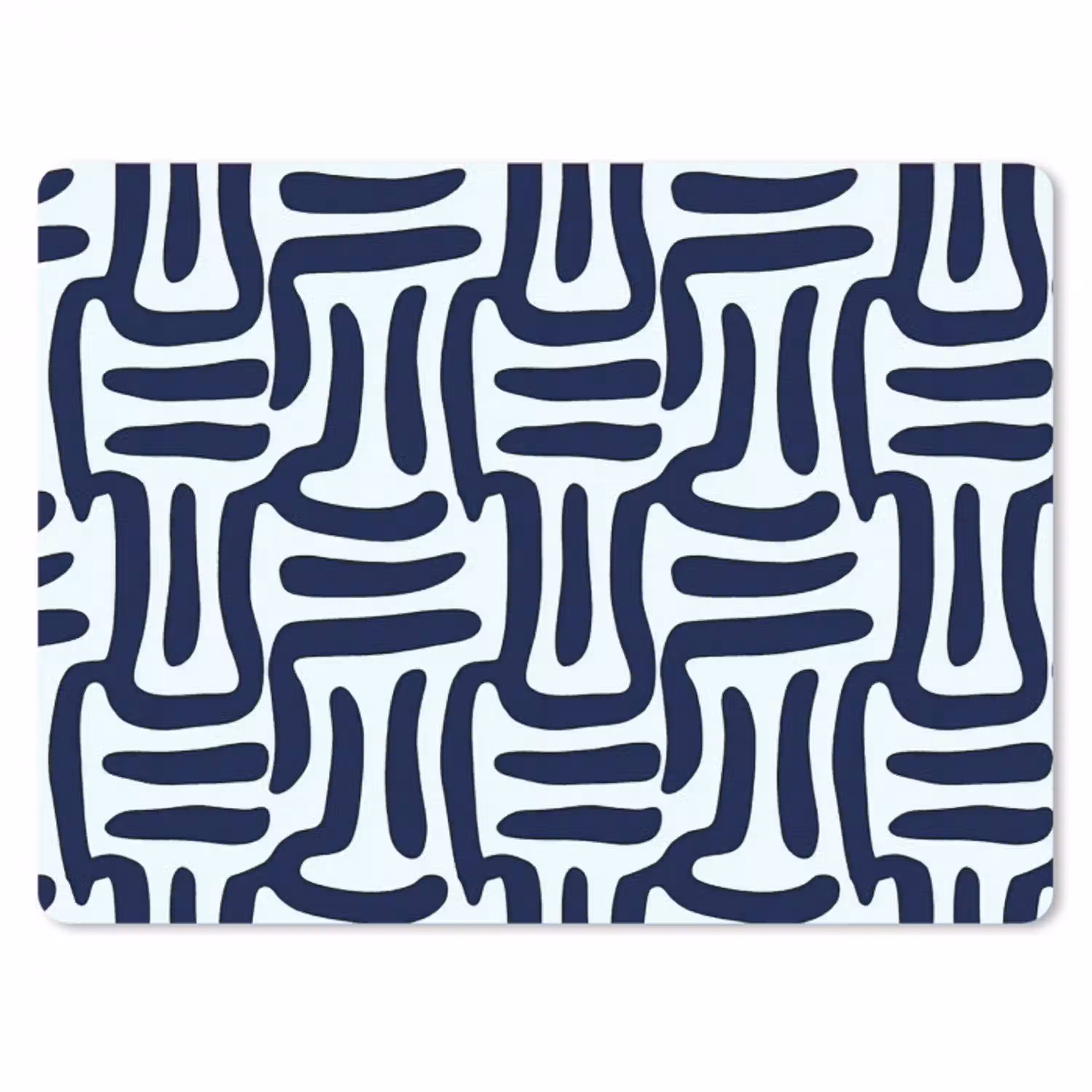 Abstract - Modern - Blauw muismat rubber klein 262 -3d