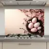 Roze - Bloesems - Eieren keuken achterwand spatscherm klein -3d_website