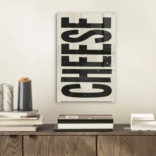 Kaas - Decoratie - Beige - Cheese plexiglas 5mm klein -sfeer1