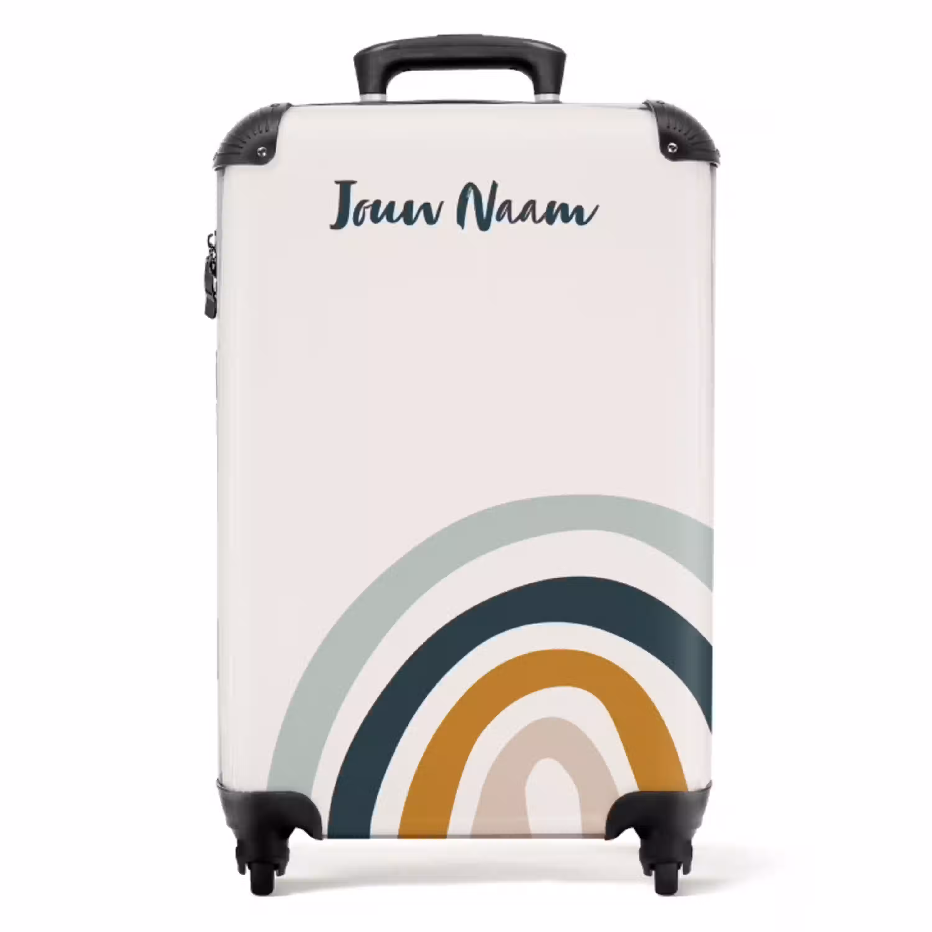 Ruwe regenboog aqua NBS - Handbagage koffer - Kinderen Unisex middel -productfoto_recht