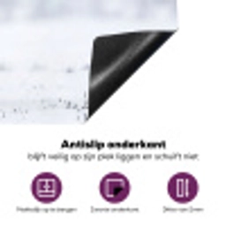 Rendier - Gewei - Toendra - Sneeuw - Wild Inductie beschermer vinyl 3mm klein -zzzzzzz-cc-onderkant