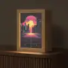 Stad - Gebouwen - Zon - Geel Light Box met kabel (Tafellamp) klein -z3d_website