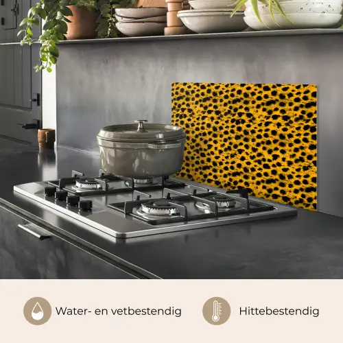 Vlekken - Oranje - Luipaard keuken achterwand spatscherm klein 900 -usp_NL