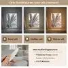 Palmboom - Tropisch - Zwart - Wit Light Box met kabel (Tafellamp) klein -USP_lichtkleurNL