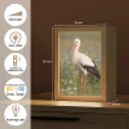 Ooienvaar - Bloemen - Weide - Kleurrijk Light Box met kabel (Kinderlampje) klein -USP_FR