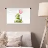 Draak - Baby dier - Roze ballon Wandkleed katoen klein -sfeer4