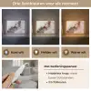 Rood - Marmer - Goud Light Box met kabel (Tafellamp) klein -USP_lichtkleurNL