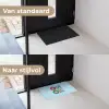 Oh ok - Blauw - Kleurrijk Deurmat klein -voor-na_NL