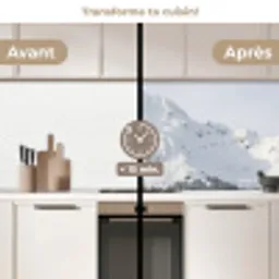 Berg - Sneeuw - Winter - Natuur - Wit keuken achterwand 2 middel -voor-na2_FR