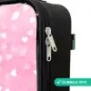 Roze glitter hartjes Kinderkoffer - Zwart klein -rits_NL