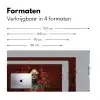 Bloemen - Dieprood - Zonnebril - Vrouw Muismat XXL klein -sfeer5