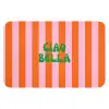 Strepen - Oranje - Verticaal - Ciao bella Badmat klein -3d