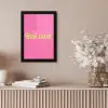 Roze - Groene Bonjour - art-deco fotolijst zwart zonder passe partout klein -sfeer5