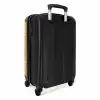 Vissen patroon beige NBS - Handbagage koffer - Kinderen Unisex middel -achterkant