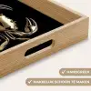 Goud - Krab - Dieren - Zwart Dienblad Rechthoek middel -USP_HandgreepNL