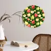 Appels - Peren - Fruit - Groen Wandcirkel plexiglas klein 852 -sfeer4
