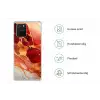 Marmer - Rood - Goud - Modern - Abstract Telefoonhoesje Samsung Galaxy S10 Lite klein -specsS10Lite