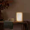 Golvende lijnen - Vloeiend - Zandkleurig Light Box met kabel (Tafellamp) klein -sfeer4