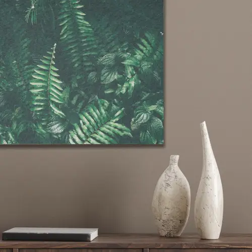 Bladeren - Jungle - Natuur - Tropisch - Planten PET vilt klein -sfeer6_closeup