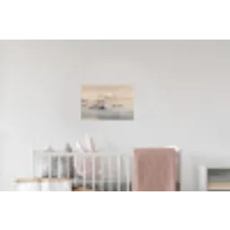 Japans - Landschap - Beige Muursticker klein -kinderkamer