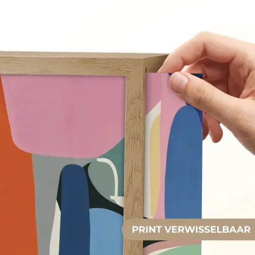 Vormen - Ritmisch - Kleuren - Abstract Light Box met batterij (Wandlamp) middel -USP_websiteprintNL