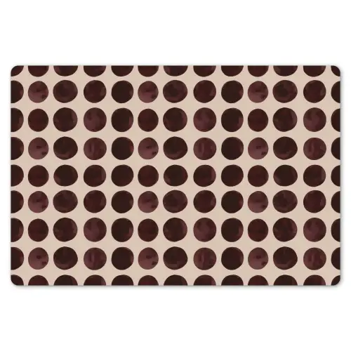 Stippen - Patroon - Bruin Placemat vinyl groot 368 -zzsfeer1_Kitchenyeah-website