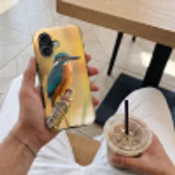 IJsvogel - Tak - Water - Kleurrijk - Levendig Toughcase MagSafe Apple iPhone 17 klein -Sfeer1M