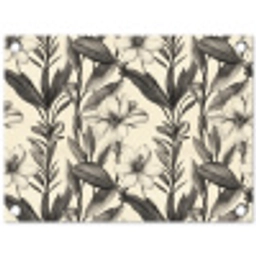 Klassiek - Botanisch - Zwart - Beige tuinposter los doek klein 239 -3d