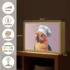 Papegaai - Koksmuts - Nieuwsgierig - Vogel Light Box met batterij (Wandlamp) middel -USP_websiteoverzichtNL