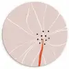 Bloemen - Abstract - Pastel Wandcirkel kunststof plaat 5mm dik klein -3d