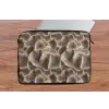 Waaiervorm - Beige - Vezel textuur laptophoes neopreen klein 279 -tafel