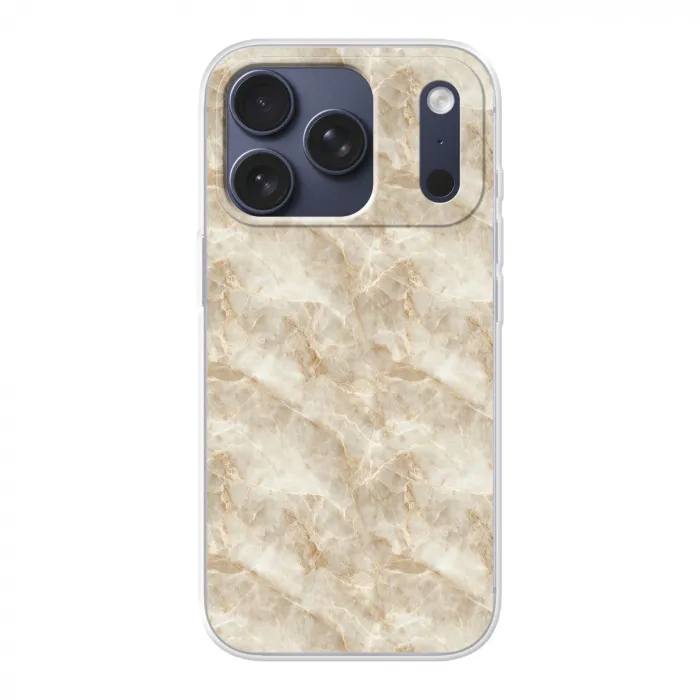 Lichtbeige - Onyx - Subtiel Telefoonhoesje iPhone 17 Pro klein 878 -3d