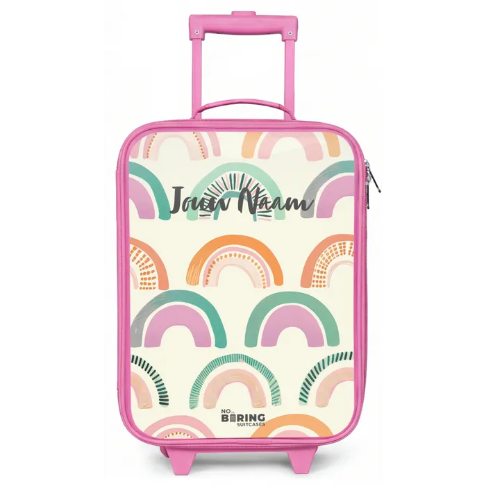 Regenbogen Kinderkoffer - Roze klein -zz3dotto