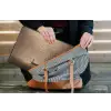 Bootje - Blaadjes - Goud - Water laptophoes neopreen klein -tas