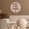 Zomer - Quote - Strepen Akoestische PET Vilt - Rond klein -sfeer1