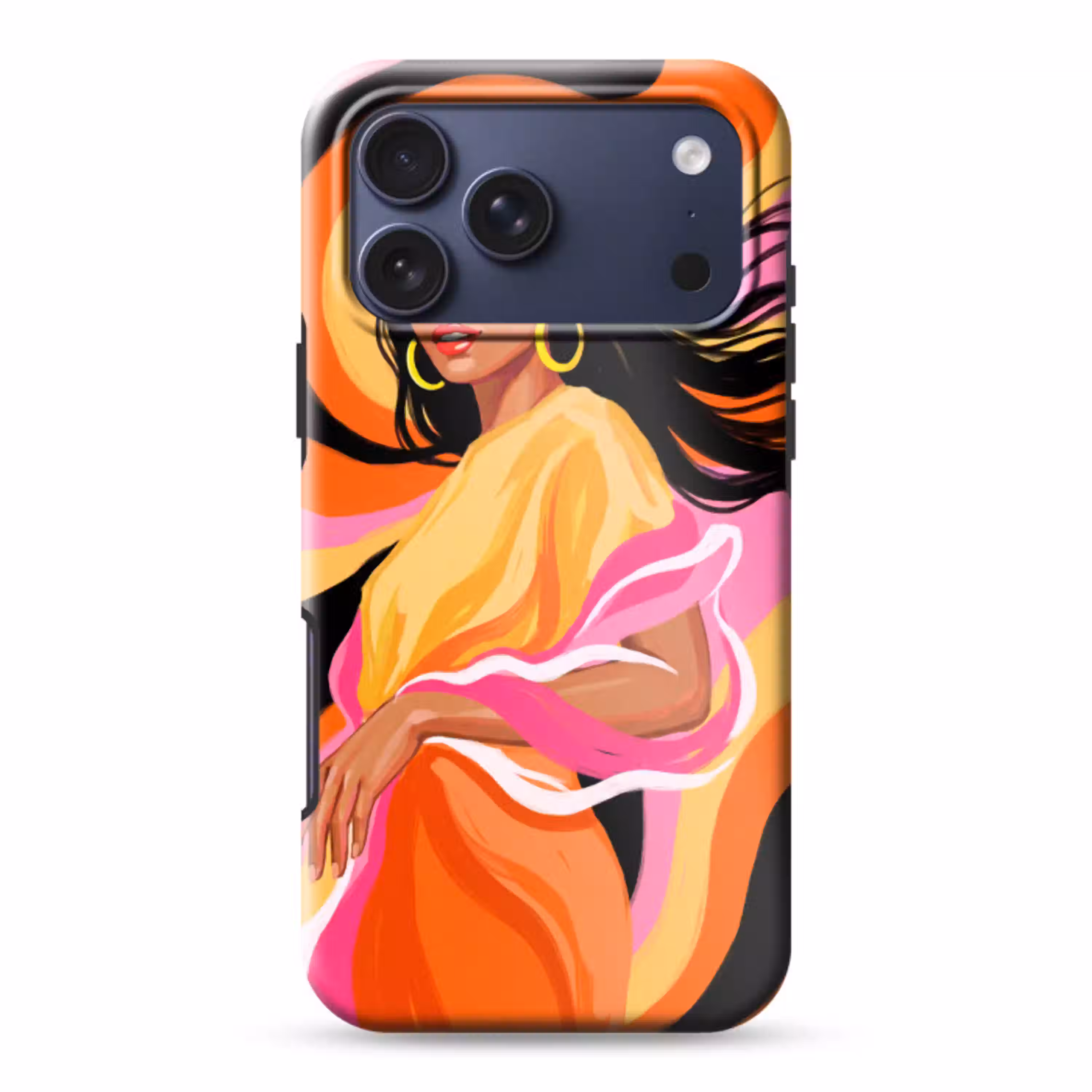 Vrouw - Zonnebril - Abstract - Kleurrijk Toughcase MagSafe Apple iPhone 17 Pro Max klein -3d