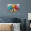 Boom - Kleurrijk - Grijs - Modern poster papier klein -sfeer2