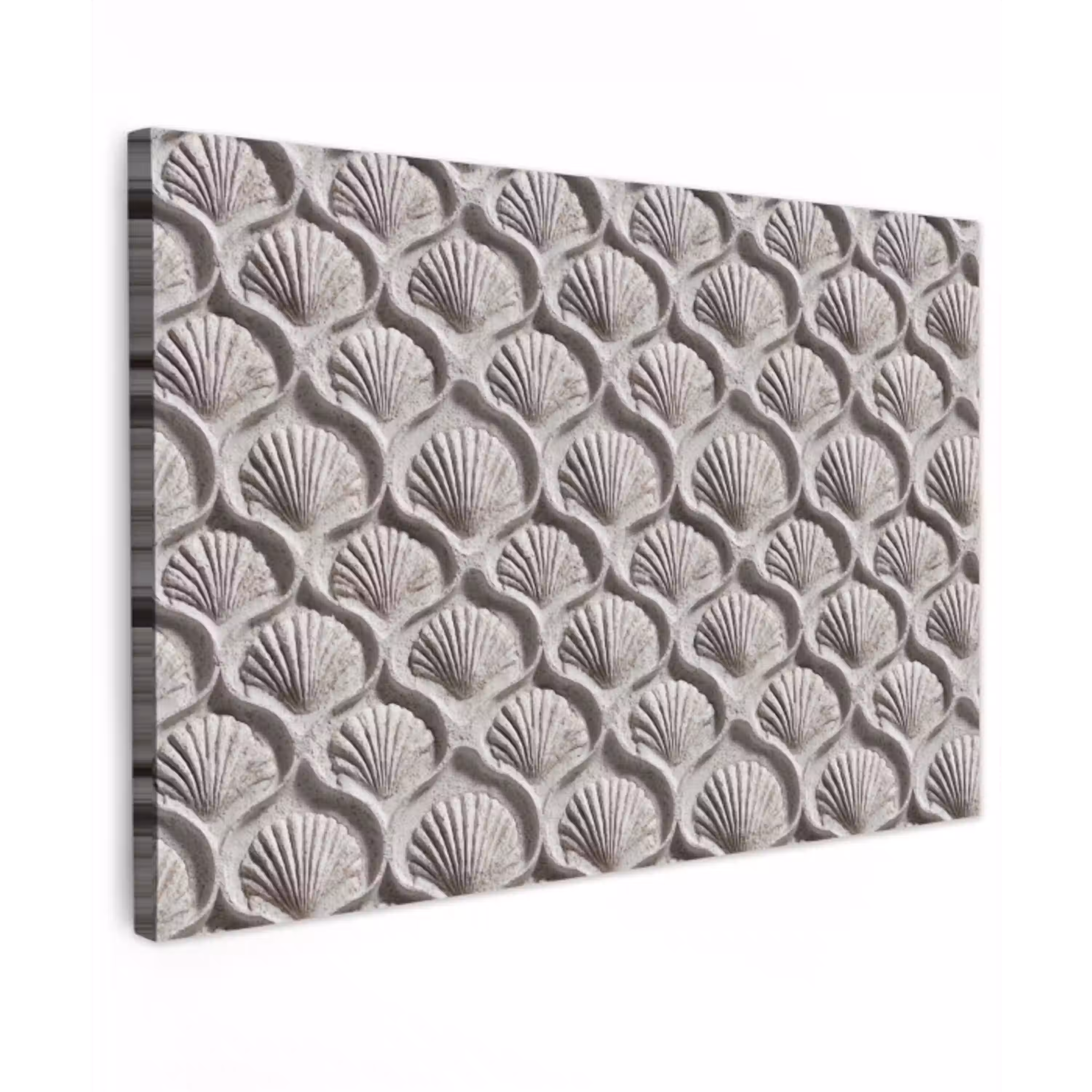 Zand - Schelpenvorm - Grijs canvas 2cm klein 34 -z3d